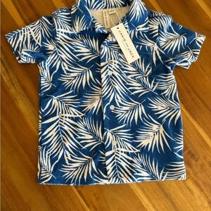 Toddler, Jane and Jack adorable Terry Hawaiian style shirt NWT